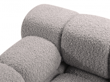 Modul Bellis cu tapiterie boucle, gri deschis [4]