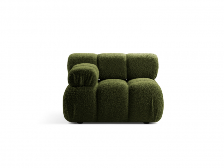 Canapele fixe - Modul Bellis cu tapiterie boucle, verde
