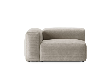 Modul Bergamo cu tapițerie din catifea reiată