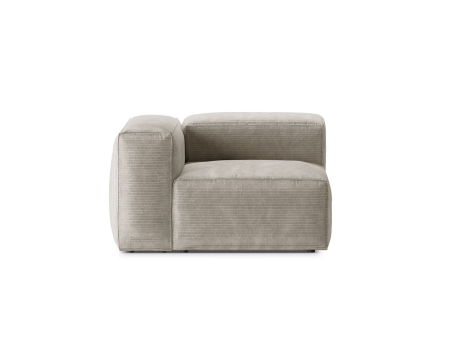 Modul Bergamo cu tapițerie din catifea reiată