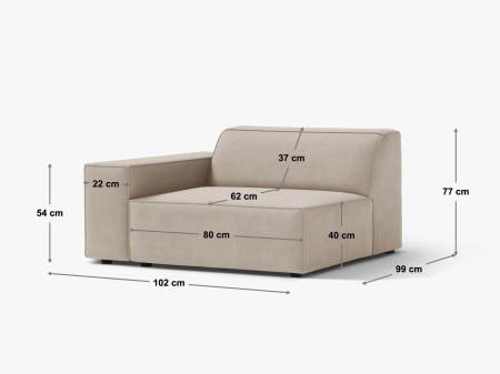 Modul Jodie cu tapițerie din țesătură structurală [3]