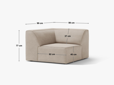 Modul Jodie cu tapițerie din țesătură structurală [3]