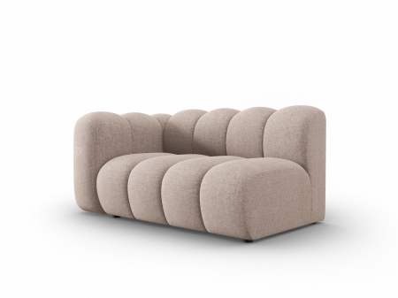 Modul Lupine cu 2 locuri, colt pe partea stanga si tapiterie din tesatura structurala, bej [1]