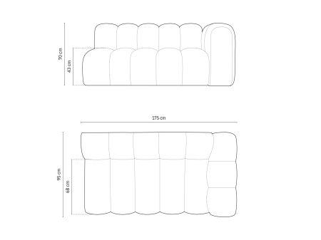 Modul Lupine cu tapițerie din bouclé [4]