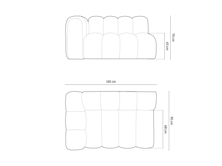 Modul Lupine cu tapițerie din bouclé [4]