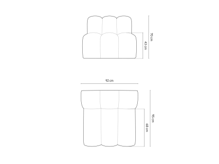 Modul Lupine cu tapițerie din bouclé [4]