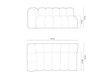 Modul Lupine cu tapițerie din bouclé [4]