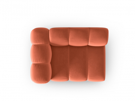 Modul pentru canapea Lupine cu tapiterie din catifea, corai [3]