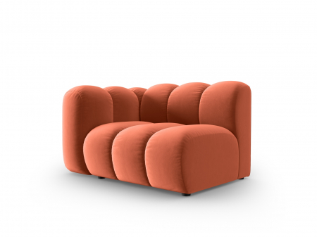 Modul pentru canapea Lupine cu tapiterie din catifea, corai [1]