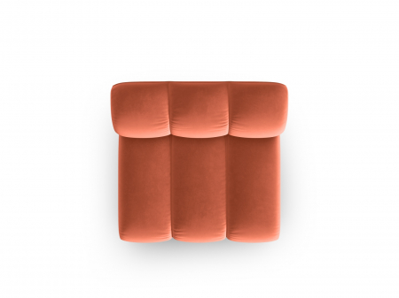 Modul pentru canapea Lupine cu tapiterie din catifea, corai [3]