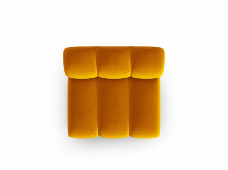 Modul pentru canapea Lupine cu tapiterie din catifea, galben [3]