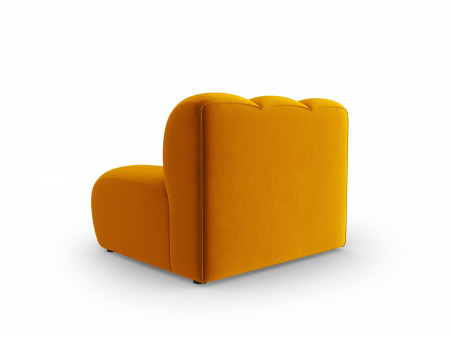 Modul pentru canapea Lupine cu tapiterie din catifea, galben [2]