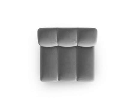 Modul pentru canapea Lupine cu tapiterie din catifea, gri [3]