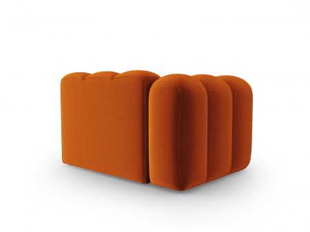 Modul pentru canapea Lupine cu tapiterie din catifea, teracota [2]