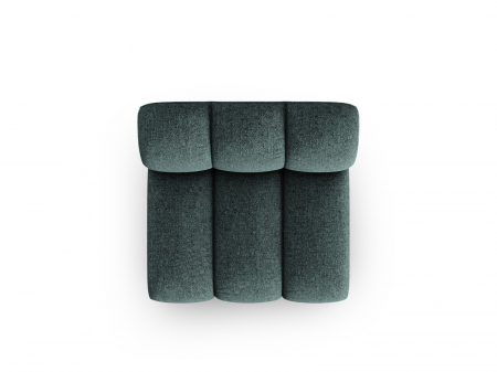 Modul pentru canapea Lupine cu tapiterie din tesatura structurala, petrol [3]