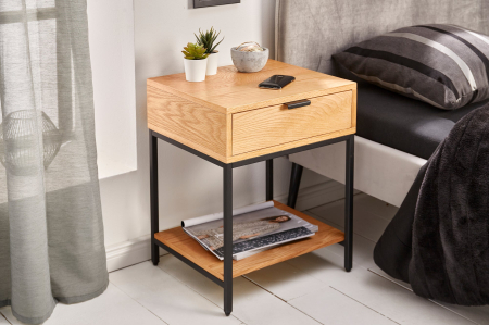 Noptieră ELEMENTS 40cm stejar natural [1]