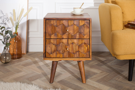 Noptieră MYSTIC LIVING 56cm lemn de sheesham natural [3]