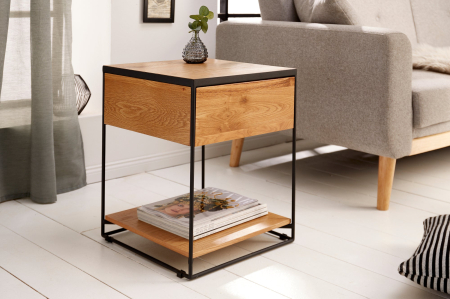 Noptieră SCORPION 40cm stejar sălbatic natural [3]