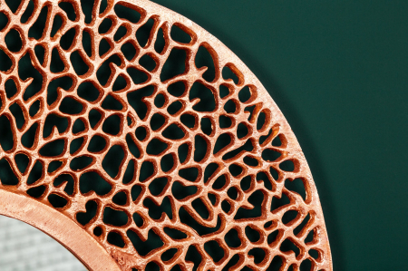 Oglindă de perete ABSTRACT LEAF L 115 cm cupru [4]