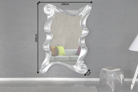 Oglindă de perete ALICE 160 cm argintiu [9]