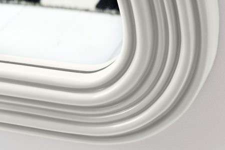 Oglindă de perete ALICE II 100 cm alb [7]