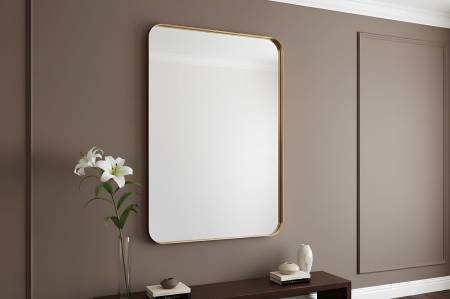 Oglindă de perete AMSTERDAM 100 cm aluminiu auriu [2]