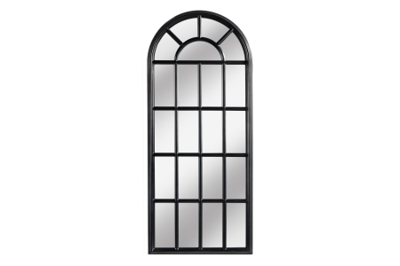 Decorațiuni - Oglindă de perete CASTILLO 140 cm din lemn de pin negru