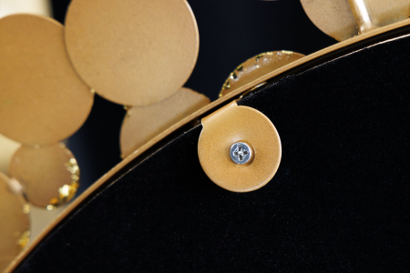 Oglindă de perete COINS 80 cm auriu antic [7]