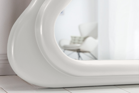 Oglindă de perete CURVY 160 cm albă [5]