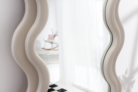 Oglindă de perete CURVY 160 cm gri-bej [6]