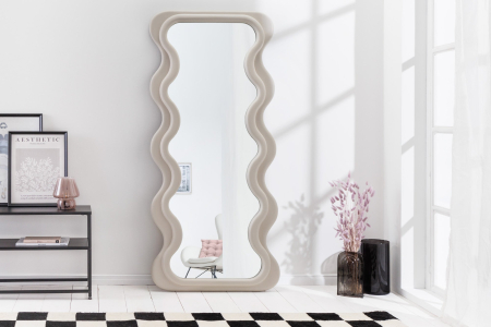 Oglindă de perete CURVY 160 cm gri-bej [2]