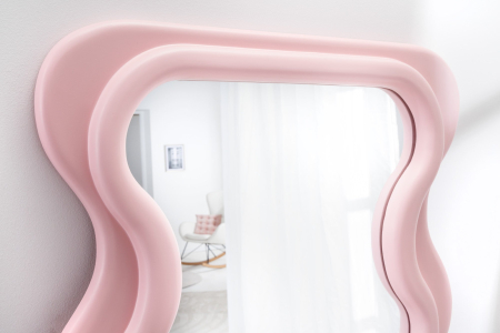 Oglindă de perete CURVY 160 cm roz [3]