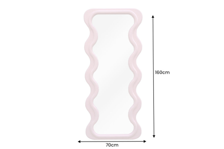 Oglindă de perete CURVY 160 cm roz [9]