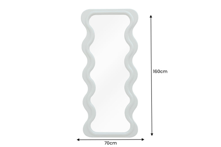 Oglindă de perete CURVY 160 cm verde salvie [9]