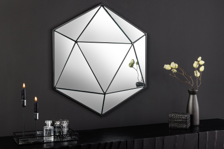 Oglindă de perete DIAMOND 60 cm negru [2]