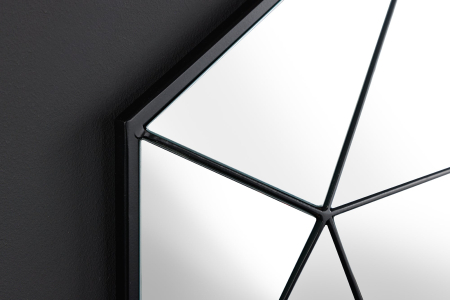 Oglindă de perete DIAMOND 60 cm negru [6]