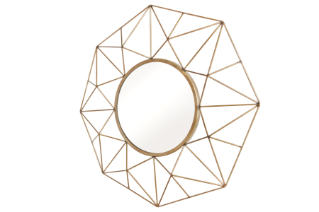 Decorațiuni - Oglindă de perete DIAMOND 80 cm, alamă