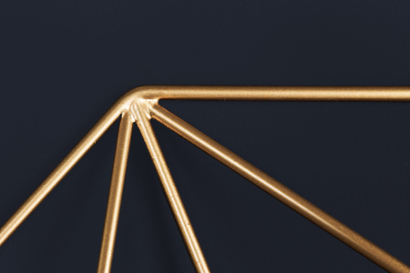 Oglindă de perete DIAMOND L 80 cm fier auriu [4]