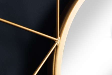 Oglindă de perete DIAMOND L 80 cm fier auriu [6]