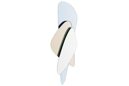 Decorațiuni - Oglindă de perete GEOMETRIC I 120 cm multicoloră