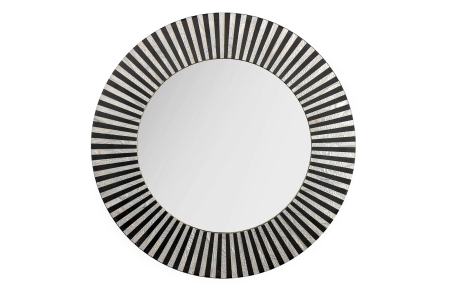 Decorațiuni - Oglindă de perete HARMONY NATURE 60 cm negru alb