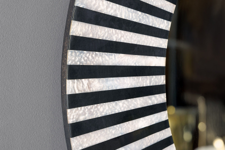 Oglindă de perete HARMONY NATURE 60 cm negru alb [5]