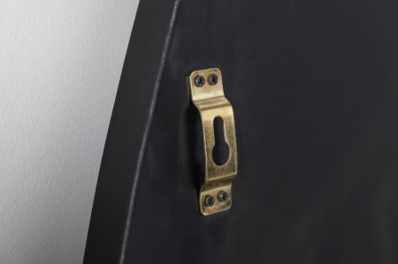 Oglindă de perete NOEMI 90 cm asimetrică din metal negru [6]