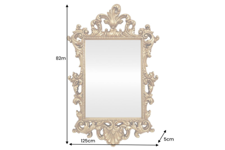 Oglindă de perete OPULENT 125 cm auriu [3]