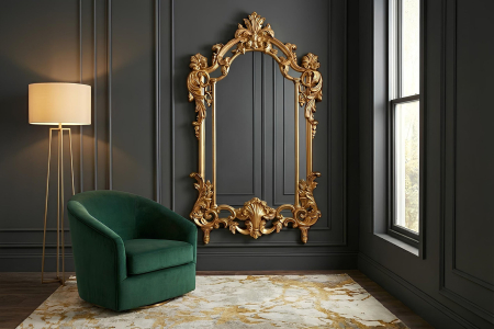 Oglindă de perete OPULENT 150 cm auriu [2]