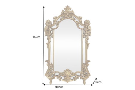 Oglindă de perete OPULENT 150 cm auriu [3]