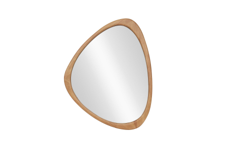 Decorațiuni - Oglindă de perete ORGANIC 65 cm din lemn masiv cu aspect de stejar