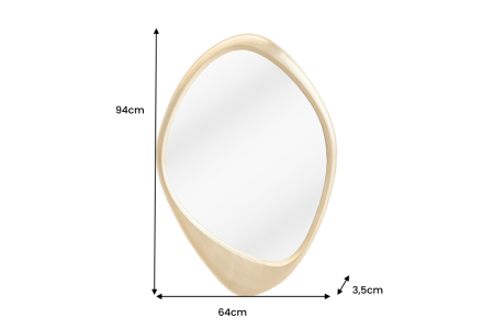 Oglindă de perete ORGANIC 90 cm auriu [6]