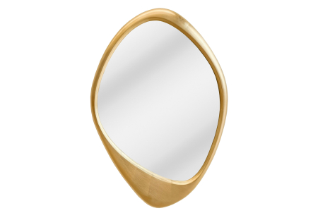 Decorațiuni - Oglindă de perete ORGANIC 90 cm auriu