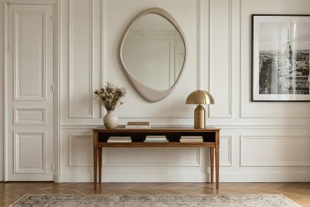 Oglindă de perete ORGANIC 90 cm gri-bej [2]